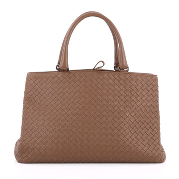 Bottega Veneta Milano Tote Intrecciato Nappa Large Brown 2225301