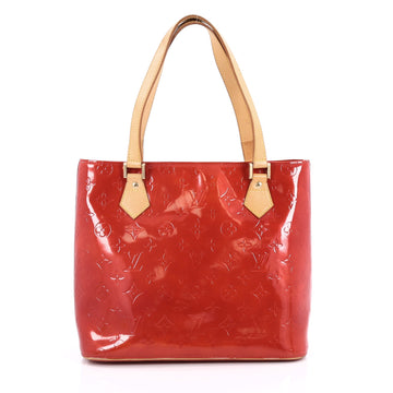 Louis Vuitton Houston Handbag Monogram Vernis Red 2225303