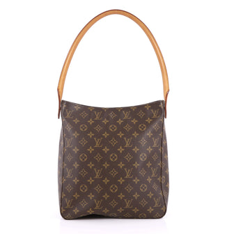 Louis Vuitton Looping Handbag Monogram Canvas GM Brown 2225405