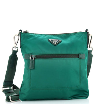 Prada Flat Messenger Bag Tessuto Small