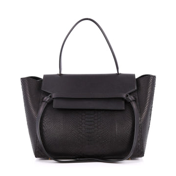 Celine Belt Bag Python Mini Black 2225703