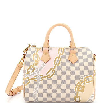 Louis Vuitton Speedy Bandouliere Bag Limited Edition Nautical Damier 25
