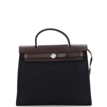 Hermes Herbag Toile and Leather PM