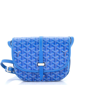 Goyard, Bags, Goyard Belvedere Pm Blue Crossbody Bag