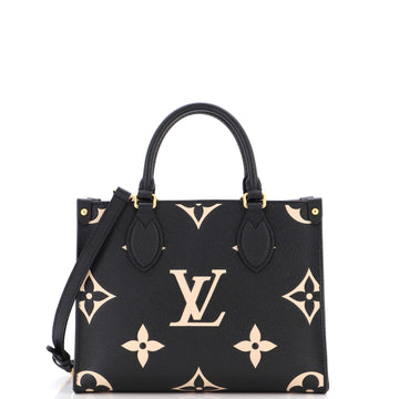 Louis Vuitton OnTheGo Tote Bicolor Monogram Empreinte Giant PM