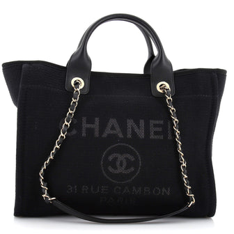 Chanel Deauville NM Tote Mixed Fibers Medium
