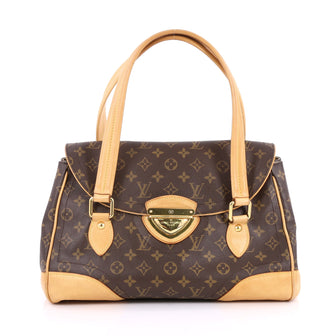 Louis Vuitton Beverly Handbag Monogram Canvas GM Brown