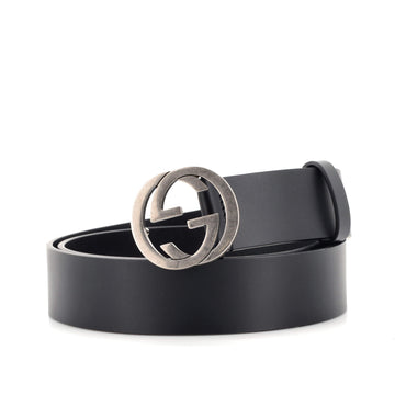 Gucci Interlocking G Belt Leather Wide