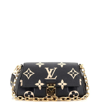Louis Vuitton Favorite NM Handbag Bicolor Monogram Empreinte Giant