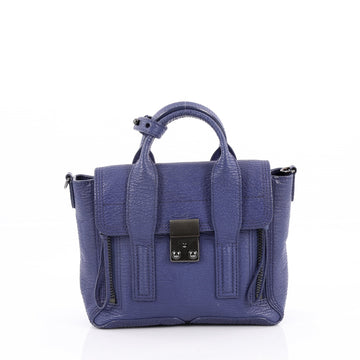 3.1 Phillip Lim Pashli Satchel Leather Mini Blue 2226801