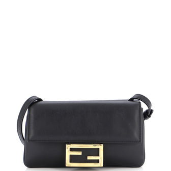 Fendi Duo Baguette Crossbody Bag Leather Small