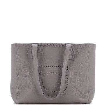 Salvatore Ferragamo Marta Tote Perforated Leather Large