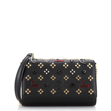 Christian Louboutin Paloma Clutch Embellished Leather Small