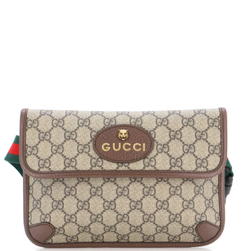 Gucci Neo Vintage Flap Belt Bag GG Coated Canvas