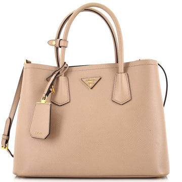 Prada Cuir Double Tote Saffiano Leather Medium