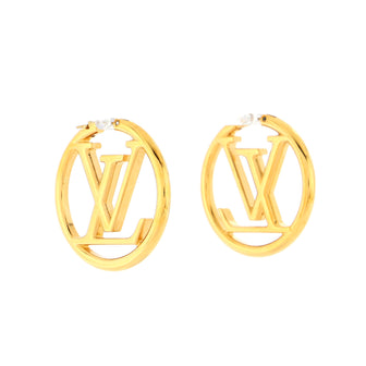 Louis Vuitton Louise Hoop Earrings Metal GM