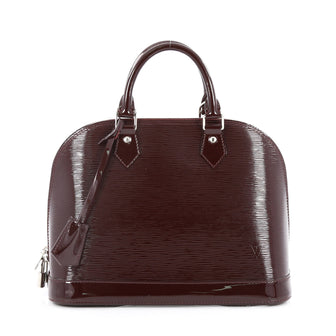 Louis Vuitton Alma Handbag Electric Epi Leather PM Red