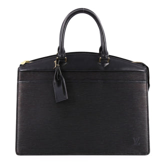 Louis Vuitton Riviera Handbag Epi Leather Black