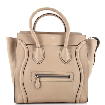 Celine Luggage Bag Grainy Leather Mini
