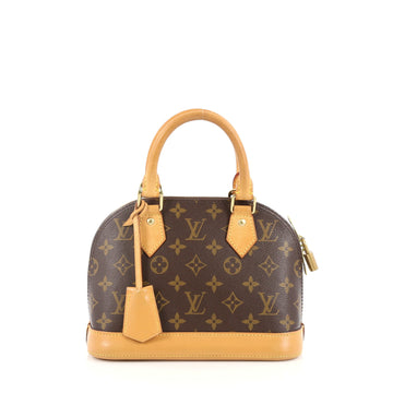 Louis Vuitton Alma Handbag Monogram Canvas BB Brown