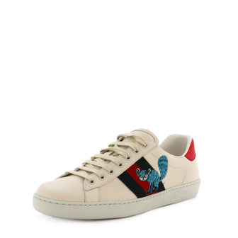 Gucci Freya Hartas Ace Sneakers Embroidered Leather