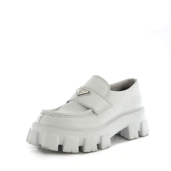 Prada Women's Monolith Loafers Leather