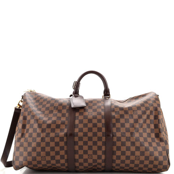 Louis Vuitton Keepall Bandouliere Bag Damier 55