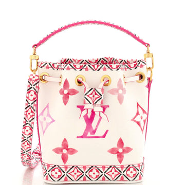 Louis Vuitton Noe Handbag By The Pool Monogram Watercolor Giant Nano