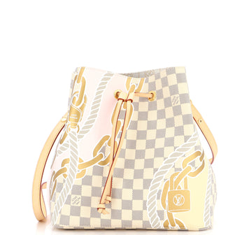Louis Vuitton NeoNoe Handbag Limited Edition Damier Summer Rope and Chain MM