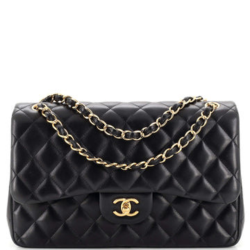 Chanel Classic Double Flap Bag Quilted Lambskin Jumbo