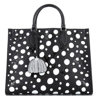 Louis Vuitton Black Monogram Kusama Top Handle Bag