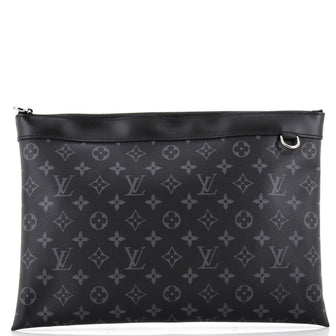 Louis Vuitton Discovery Pochette Monogram Eclipse Canvas GM