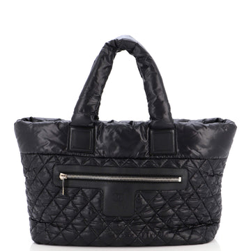 Chanel Coco Cocoon Zipped Tote Quilted Nylon Large