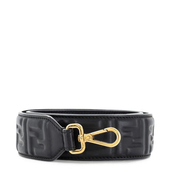 Fendi Strap You Shoulder Strap Zucca Embossed Leather