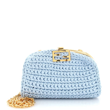 Fendi Baguette Phone Bag Woven Crochet Mini