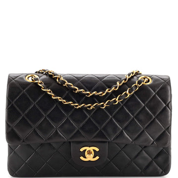Chanel Vintage Classic Double Flap Bag Quilted Lambskin Medium