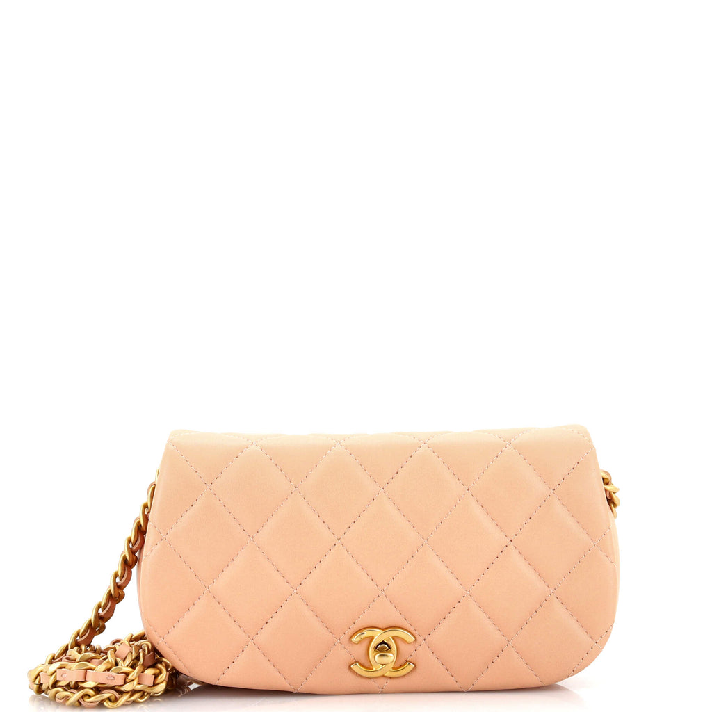 Chanel Croc-Embossed Gabrielle Clutch With Chain – Coco Approved Studio