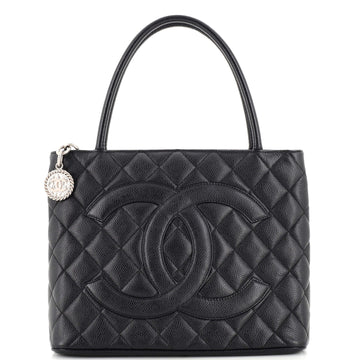 Chanel Medallion Tote Quilted Caviar