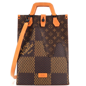 Louis Vuitton Nigo Tote Limited Edition Giant Damier and Monogram Canvas Mini
