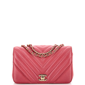 Chanel Statement Flap Bag Chevron Calfskin Mini