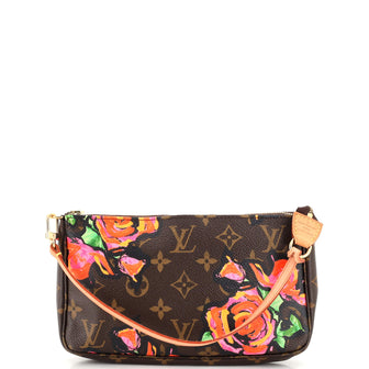 Louis Vuitton Pochette Accessoires Limited Edition Monogram Roses
