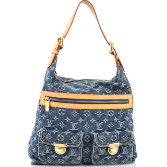 Louis Vuitton Baggy Handbag Denim GM