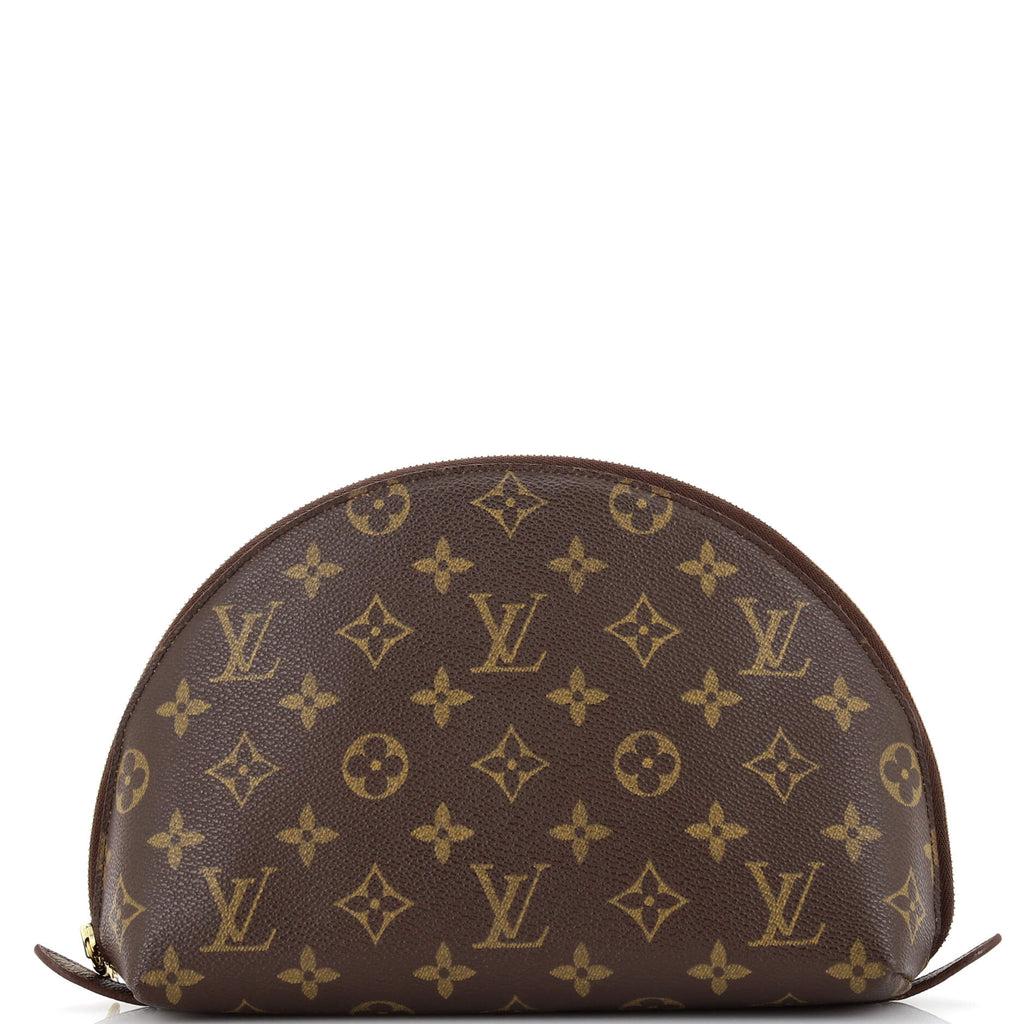 Louis Vuitton Monogram Cosmetic Pouch GM Trousse Demi Ronde 862382