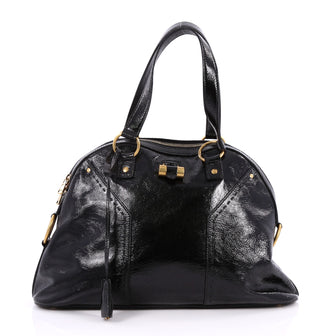 Saint Laurent Muse Shoulder Bag Patent Large Black 2228503