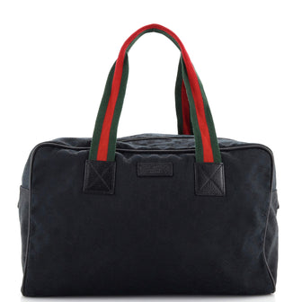Gucci Web Carry On Duffle Bag GG Canvas Medium