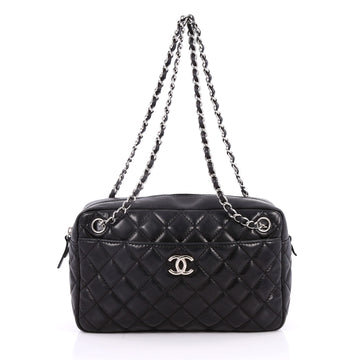 Chanel Camera Case Bag Quilted Lambskin Medium Black
