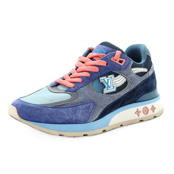 Louis Vuitton Men's Run Away Sneakers Suede with Mesh