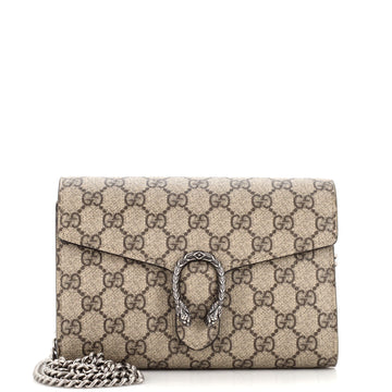 Gucci Dionysus Chain Wallet GG Coated Canvas Small