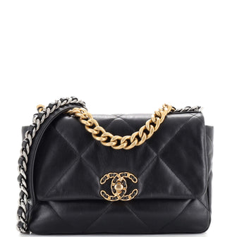 Chanel 19 Flap Bag Quilted Leather Medium