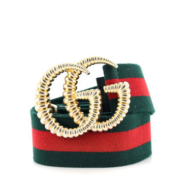 Gucci GG Torchon Web Belt Canvas Wide